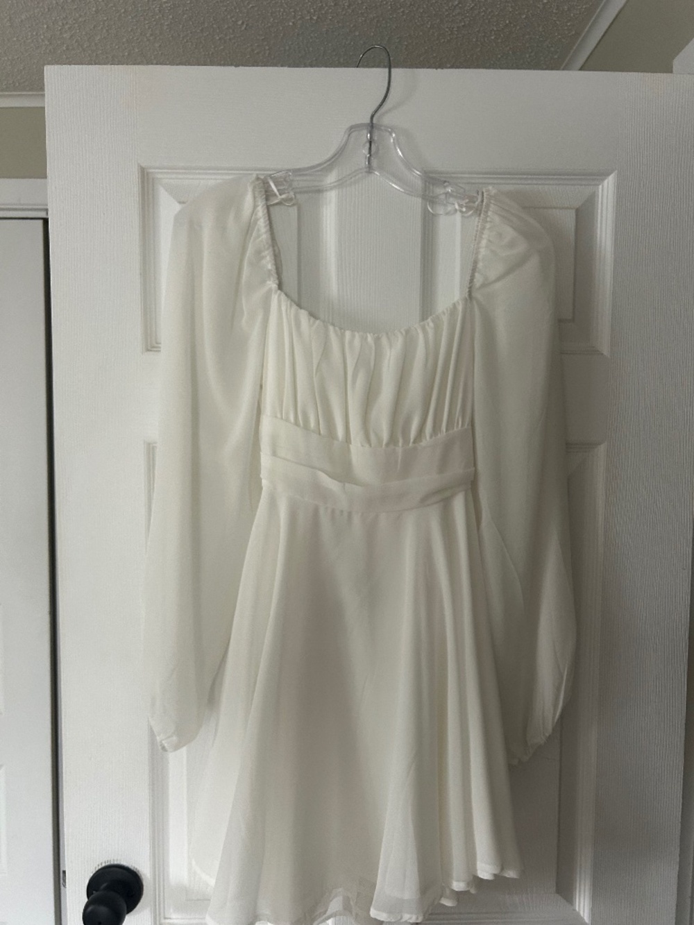 White Chiffon Dress